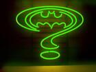 Panneau lumineux lampe au néon vert Batman Forever 20"x16" bar bière veilleuse décoration EY