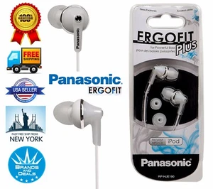 Genuine Panasonic RP-HJE190W ErgoFit Fashion Earbud In-Ear Headphones White - Picture 1 of 3