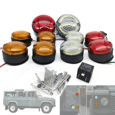 NEW Complete Smoke Led Light Lamp Upgrade Kit For Land Rover Defender 90-16 - Image 1 of 4