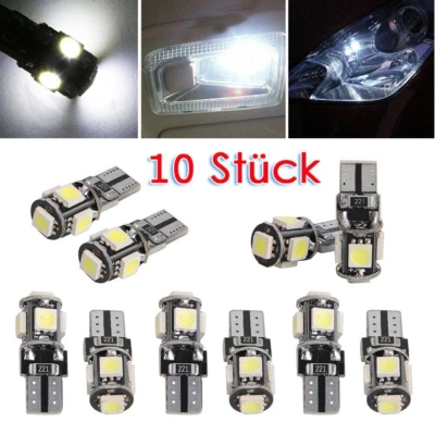 10X T10 LED Lampe Weiß Innenraum Laderaumbeleuchtung,Auto Dach LED Leuchte Licht - Bild 1 von 4