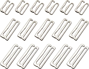 Metal Bra Strap Hooks for Sewing Bikini Halter Tops Bathing Suit Clips Lingerie - Picture 1 of 7
