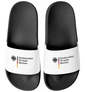Badeschlappen Badelatschen Unisex mit Aufdruck Bundesinstitut für lecker - Bild 1 von 7