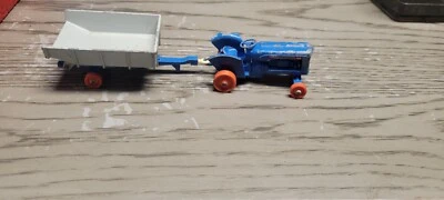 Vintage Matchbox King Size No 11 Fordson Tractor With Trailer  - Image 1 of 4