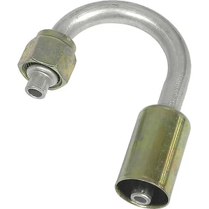 BEADLOCK A/C FITTING,CRIMP FEMALE ORING 180 DEGREE #8 HOSE,#8 NUT BL1932 35B1932 - Picture 1 of 4