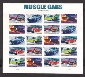 US MNH Sheet Imperf no die cuts MUSCLE CARS 4747b 2013 - Picture 1 of 2