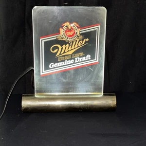 Miller High Life Genuine Draft Lighted Advertising Sign Works - Picture 1 of 9