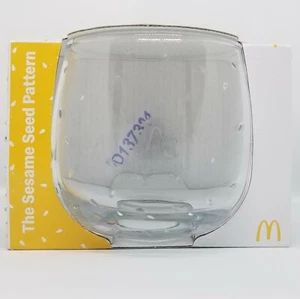 McDonalds 50 Years of Maccas The Sesame Seed Pattern Wobbling Glass 2021 New - Picture 1 of 7