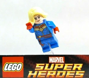 LEGO Captain Marvel Bright Yellow Hair Minifigure from 2020 set 76152 76196 - Picture 1 of 5