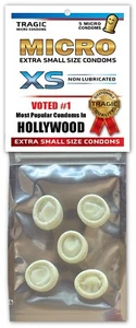 Hollywood SMALL MINI CONDOMS City Gag Joke Xmas Stocking Stuffer Bachelor Party - Picture 1 of 4