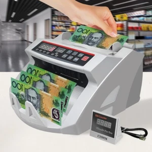 Automatic Money Counter Machine Bill Banknote Counting Digital Display AU - Picture 1 of 10