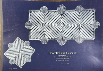 DENTELLE AUX FUSEAUX - 8 MODELES DE DENTELLES traditionnelles - O. Arpin - N°8 - Image 1 of 3