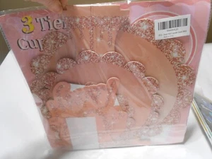 NEW 3 Tier Happy 40th Cupcake Stand Birthday or Anniversary stores flat - Picture 1 of 10