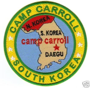 PARCHE POSTAL DEL EJÉRCITO DE EE. UU., CAMPAMENTO CARROLL COREA DEL SUR Y - Imagen 1 de 1