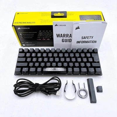 CORSAIR K70 PRO MINI MX SPEED Wired & Bluetooth Gaming Keyboard Used - Image 1 of 4