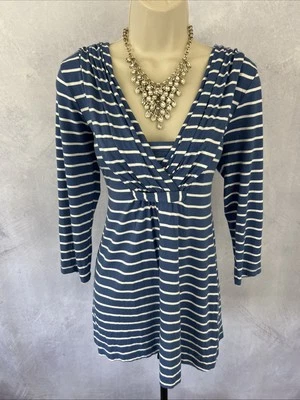 Crew Top UK 12 Tunic V Neck Stretch Party Evening Cocktail Casual Occasion - Image 1 of 4