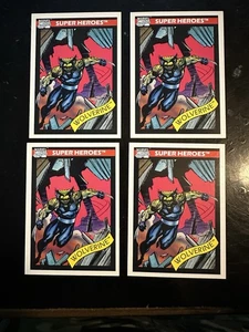 1990 Marvel Comics Karten * Superhelden * Wolverine - 37 - LOT OF 4 - Bild 1 von 2
