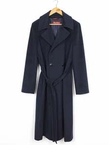 Max Mara 100% Wool Navy Coat, Size 44 - Picture 1 of 9