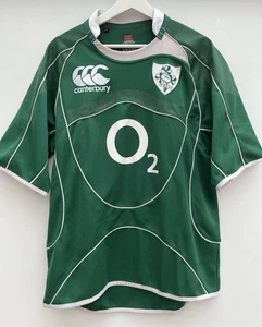 Ireland 2007/08 Home Rugby Shirt Canterbury Green Short Sleeve Mens Large L - Picture 1 of 9