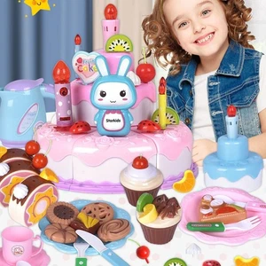 37/38PCS Multicolor Simulated Food Toys DIY Cutting Playing House Toy Kids Toy - Picture 1 of 18