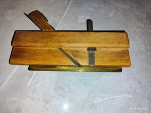 sehr alter Holzhobel Falzhobel Grathobel Werkzeug Schreiner Deko - Bild 1 von 4