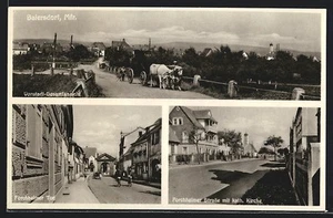 AK Baiersdorf, Forchheimer Straße mit kath. Kirche, Forchheimer Tor - Bild 1 von 2