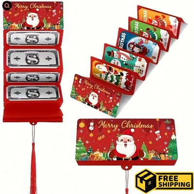 1pc Christmas Money Wallet Envelopes Envelope Cash Holder Gift Card Voucher Gift - Image 1 of 4