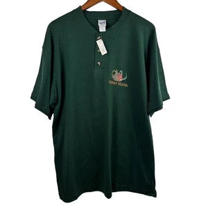 Vintage Neu mit Etikett Cayman Islands Poloshirt Herren grün XL - Bild 1 von 10