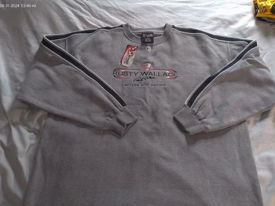 Moletom Chase Rusty Wallace Miller Lite Racing L/S GG nova com etiqueta - Imagem 1 de 4