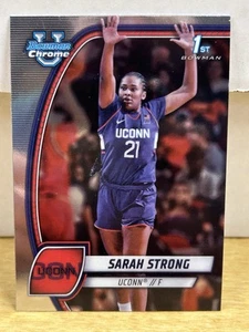 2024-25 Bowman U Chrome 1st Sarah Strong No. 62 Uconn Huskies - Picture 1 of 2