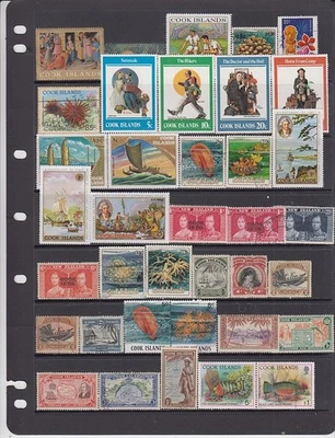 Cook Is. - 64no. stamps 1892-2020 (CV $83) (60% OFF SALE) - Image 1 of 2