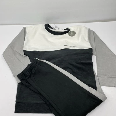 Próximo Reino Unido Sudadera Jogger Set Niños 5T Colorblock Informal Salón NUEVO $25 Foto 1 de 4