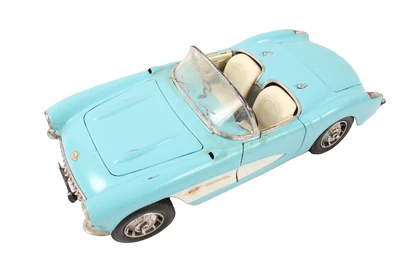 Road Tough 1957 Chevrolet Corvette 1/18 Scale Die-Cast Convertible Turquoise - Image 1 of 4