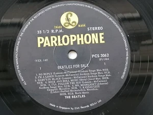 BEATLES FOR SALE 1964 SINGAPORE LP PARLOPHONE PCS 3062 - Imagen 1 de 16