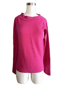 Maglione maglione Pablo Gerard Darel taglia 2 lana merino cashmere Italia finto collo rosa - Foto 1 di 7