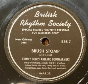 JOHNNY DODDS’ CHICAGO FOOTWARMERS 78 rpm British Rhythm #7 BRUSH STOMP Jazz E+ - Picture 1 of 4
