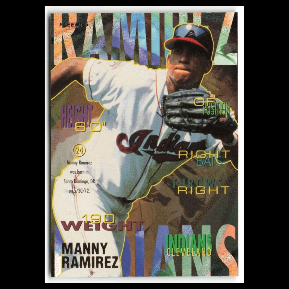 Manny Ramirez #145 1995 Fleer Cleveland Indians Baseball Card MLB NM - Image 1 of 3