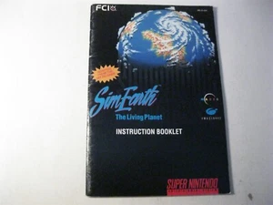 Sim Earth The Living Planet Super Nintendo SNES instruction manual only - Picture 1 of 2