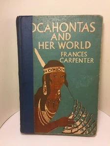Pocahontas and Her World HC Book by FRANCES CARPENTER (Vtg first edition) 1957 - Picture 1 of 9