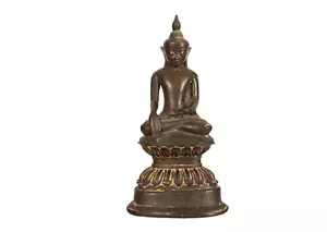 Ein feiner, antiker Buddha aus Bronze, Burma, Shan-Region, 17./18. Jh. - Bild 1 von 6