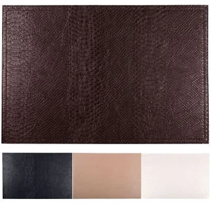 Set Of 4 Faux Leather Placemats / Coasters Dining Table Place Settings Mats - Picture 1 of 17