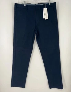 Pantaloni chino da viaggio Outerknown blu navy cotone biologico uomo taglia 36x32 - Foto 1 di 7