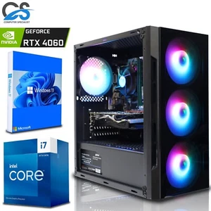 RTX Gaming PC Intel i7-14700F 32GB DDR4 NVIDIA RTX 5060 1TB + 1TB SSD Windows 11 - Picture 1 of 6