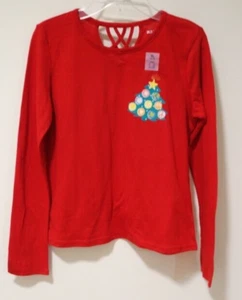 NWT Old Navy  Red Holiday Top Girl's Size XL / 14-16 - Picture 1 of 2