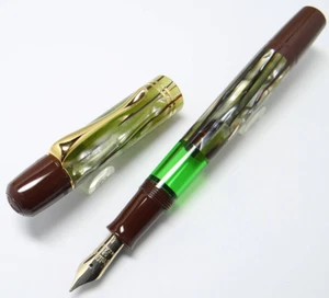 Pelikan Füllfederhalter M101N Special Edition Schildpatt braun Resinfeder 14C F - Bild 1 von 7
