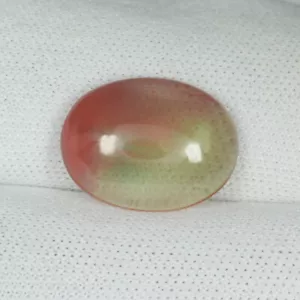 3.83 cts Best Luster Natural Bi Color Orange Green Sunstone Oval Cab...!!!!! - Picture 1 of 2