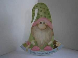 Handgefertigte Senden von Liebe und besten Wünschen Schaukelnde Zwergkarte - Bild 1 von 1