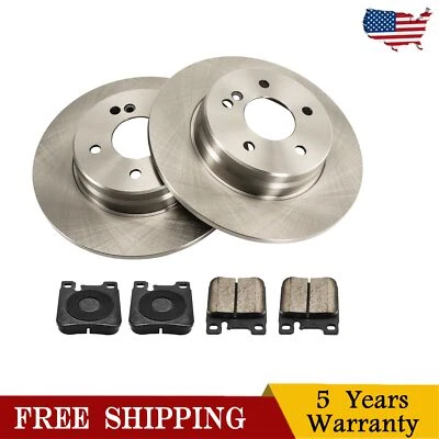 Rotores de disco trasero y pastillas de freno para Mercedes-Benz E300 CLK320 1998-1999 34100 D603 Foto 1 de 4