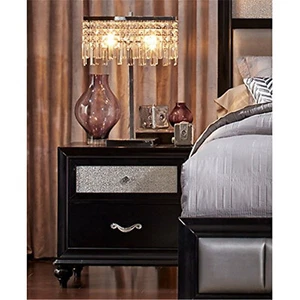 Coaster Barzini 2-drawer Nightstand Black Black Modern - Picture 1 of 1