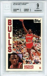1992-93 Topps Archives Michael Jordan BGS 9 Mint #52 - Picture 1 of 2