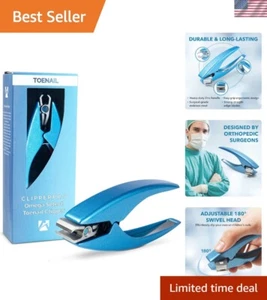 ClipperPro Omega Ergonomic Toenail Clipper with 180º Swivel Head - Ice Blue - Picture 1 of 11